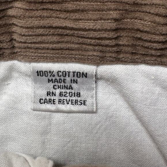Vintage Rafaella 26" Brown Corduroy Pants Trousers High Waisted 100% Cotton - Picture 8 of 10